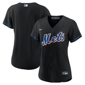 New York Mets Women 2022 Alternate Replica Team Jersey - Black