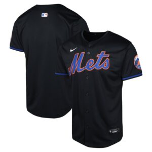 New York Mets Youth Alternate Limited Jersey - Black