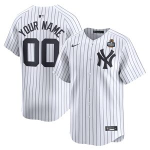 New York Yankees 2024 World Series Home Custom Limited Jersey - White