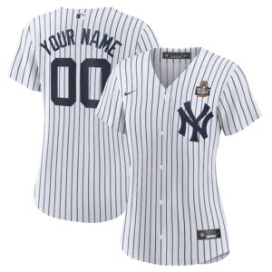 New York Yankees Women's 2024 World Series Home Replica Custom Jersey - White