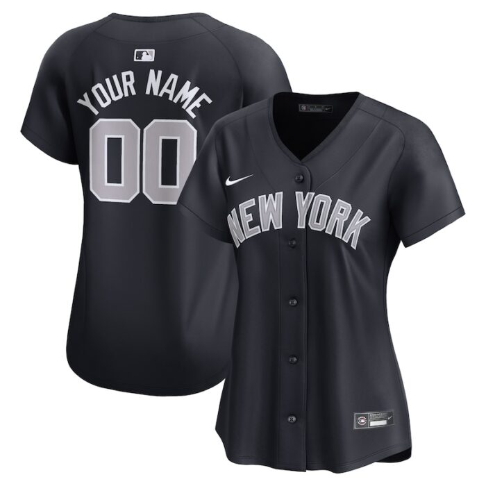 New York Yankees Women's Alternate Limited Custom Jersey- Navy