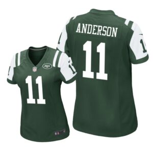 New york jets #11 Green Robby Anderson Game Jersey - Women