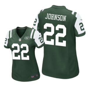 New york jets #22 Green Trumaine Johnson Game Jersey - Women