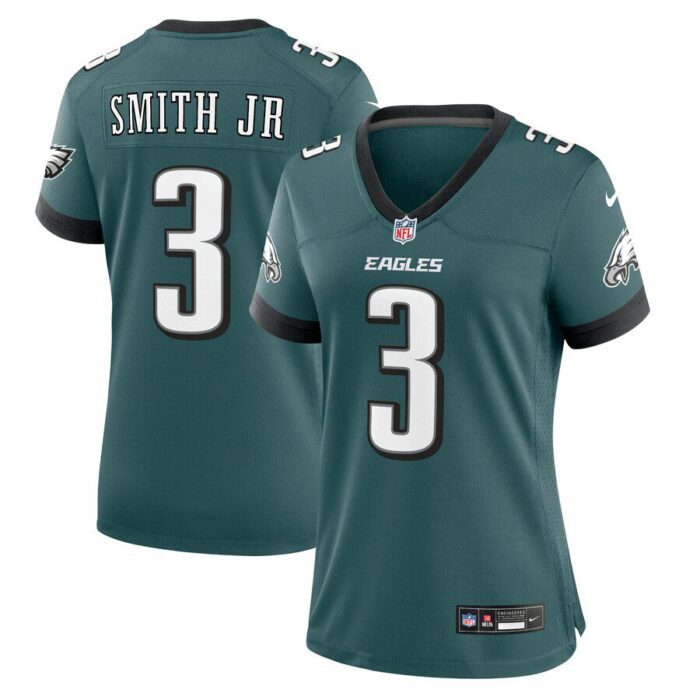 Nolan Smith Philadelphia Eagles Women's Team Game Jersey - Midnight Green