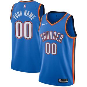 Oklahoma City Thunder Custom Swingman Jersey - Icon Edition - Blue