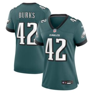 Oren Burks Philadelphia Eagles Women's Game Jersey - Midnight Green