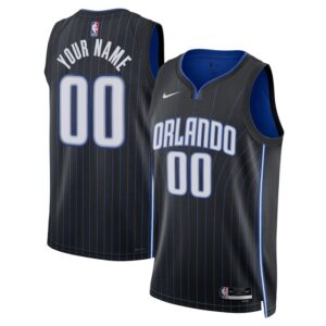 Orlando Magic Unisex Swingman Custom Jersey Black - Icon Edition