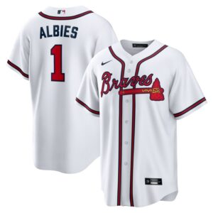 Ozzie Albies Atlanta Braves Home Replica Player Name Jersey - White