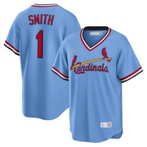 Ozzie Smith St. Louis Cardinals Road Cooperstown Collection Player Jersey - Light Blue