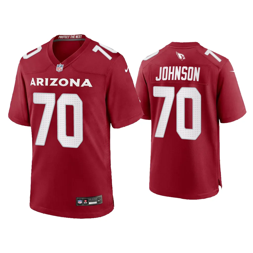 Paris Johnson Arizona Cardinals Cardinal 2023 NFL Draft Game Jersey