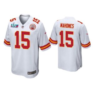 Patrick Mahomes Kansas City Chiefs Super Bowl LVII White Game Jersey