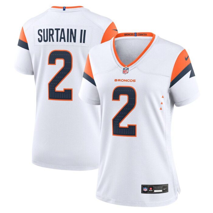 Patrick Surtain II Denver Broncos Women's Game Jersey - White