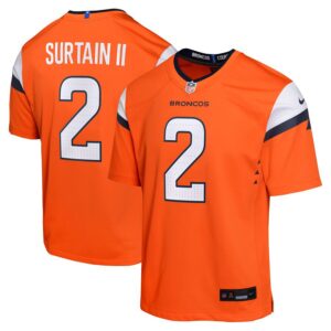 Patrick Surtain II Denver Broncos Youth Game Jersey - Orange