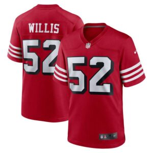 Patrick Willis San Francisco 49ers Hall Of Fame Retired Alternate Game Jersey - Scarlet