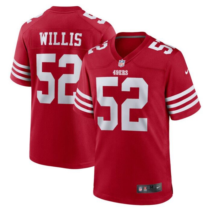 Patrick Willis San Francisco 49ers Hall Of Fame Retired Player Game Jersey - Scarlet