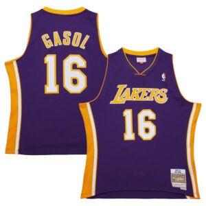 Pau Gasol Los Angeles Lakers 2009/10 Hardwood Classics Swingman Jersey - Purple