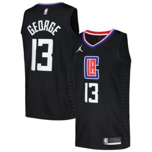 Paul George LA Clippers Swingman Player Jersey - Statement Edition - Black