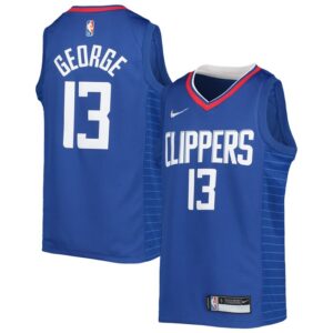 Paul George LA Clippers Youth 2021/22 Diamond Swingman Jersey - Icon Edition - Royal