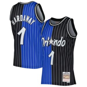 Penny Hardaway Orlando Magic Hardwood Classics 1994/95 Split Swingman Jersey - Blue/Black