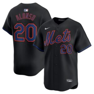 Pete Alonso New York Mets Alternate Limited Player Jersey - Black