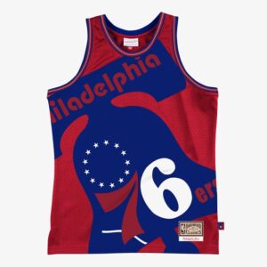 Philadelphia 76ers Hardwood Classics Blown Out Fashion Jersey - Red