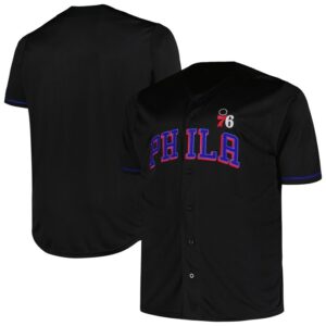 Philadelphia 76ers Profile Big & Tall Pop Jersey - Black