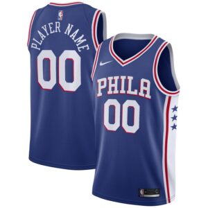 Philadelphia 76ers Swingman Custom Jersey Blue - Icon Edition