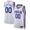 Philadelphia 76ers Unisex 2022/23 Swingman Custom Jersey White - Association Edition