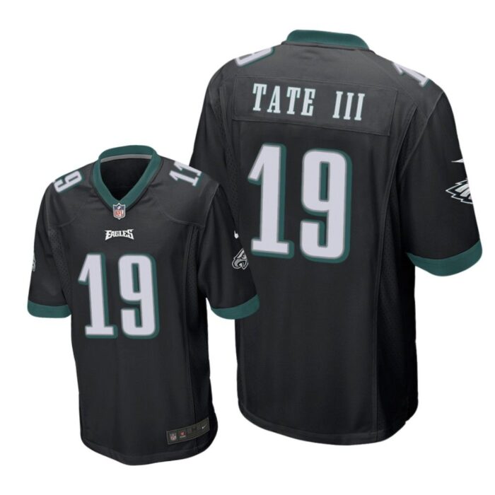 Philadelphia Eagles #19 Black Men Golden Tate III Game Jersey