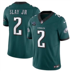 Philadelphia Eagles #2 Darius Slay JR Green 2024 F.U.S.E. With 3-Star C Patch Vapor Untouchable Limited Football Stitched Jersey