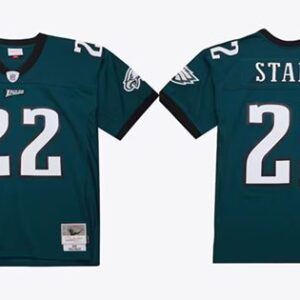 Philadelphia Eagles #22 Duce Staley 2002 Green Football Stitched Jersey