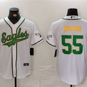 Philadelphia Eagles #55 Brandon Graham White/Gold Cool Base Stitched Jersey