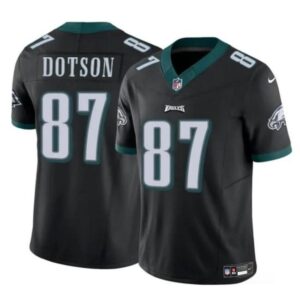 Philadelphia Eagles #87 Jahan Dotson Black F.U.S.E Vapor Untouchable Limited Football Stitched Jersey