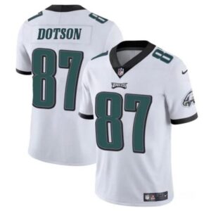 Philadelphia Eagles #87 Jahan Dotson White Vapor Untouchable Limited Football Stitched Jersey