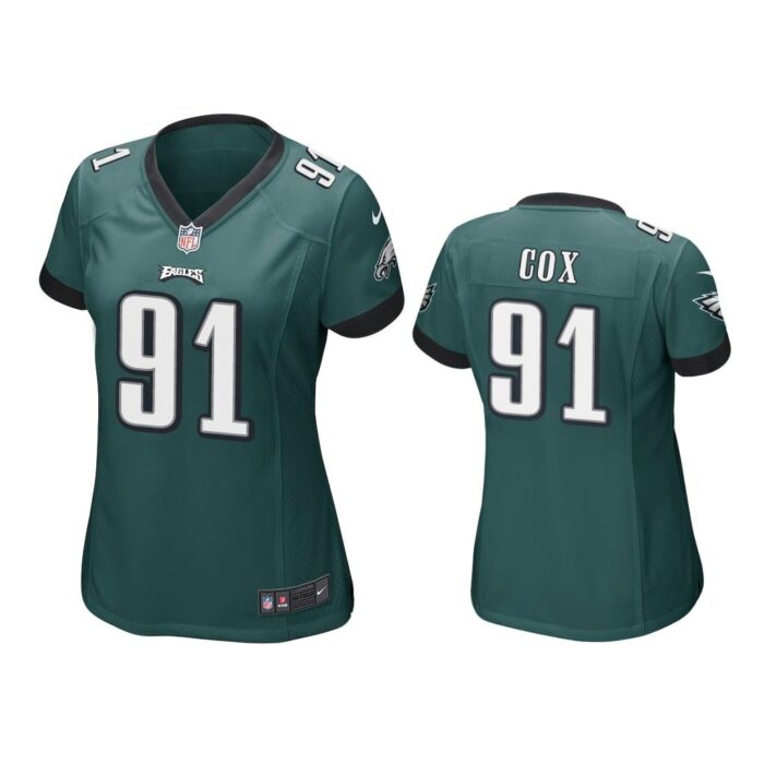 Philadelphia Eagles #91 Green Fletcher Cox Game Jersey - Women