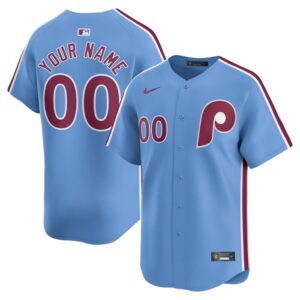 Philadelphia Phillies Alternate Limited Custom Jersey - Light Blue