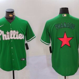 Philadelphia Phillies Phanatic Green Cool Base Stitched Jersey