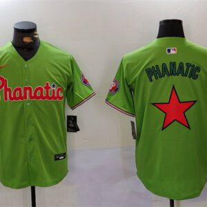 Philadelphia Phillies Phanatic Green Cool Base Stitched Jersey