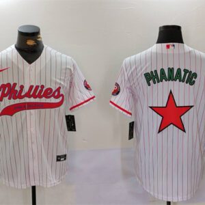 Philadelphia Phillies Phanatic White/Red Cool Base Stitched Jersey