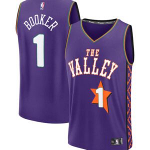 Phoenix Suns #1 Devin Booker Purple 2024/25 City Edition Stitched Basketball Jersey