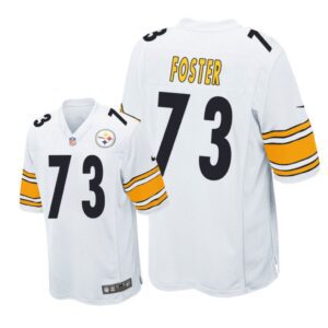 Pittsburgh Steelers #73 White Men Ramon Foster Game Jersey