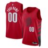 Portland Trail Blazers Unisex 2022/23 Swingman Custom Jersey - Statement Edition - Red