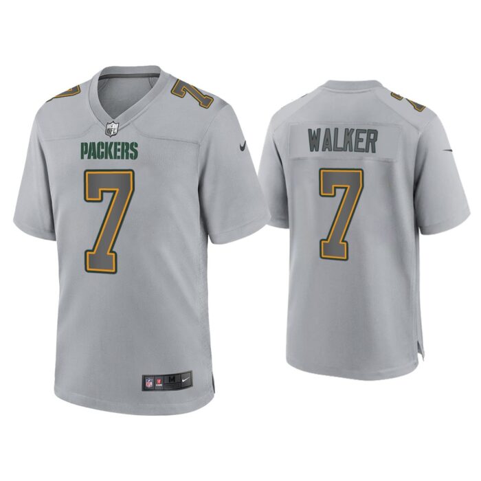 Quay Walker Green Bay Packers Gray Atmosphere Fashion Game Jersey