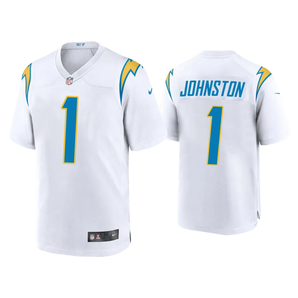 Quentin Johnston Los Angeles Chargers White 2023 NFL Draft Game Jersey