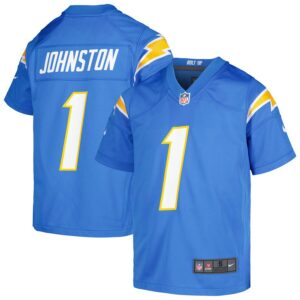 Quentin Johnston Los Angeles Chargers Youth Game Jersey - Powder Blue