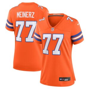 Quinn Meinerz Denver Broncos Women's Mile High Collection 1977 Throwback Player Game Jersey - Orange