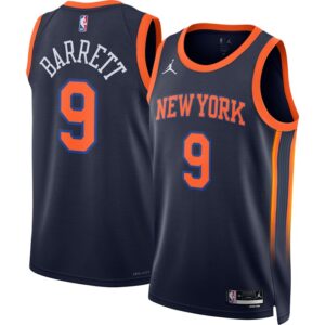 RJ Barrett New York Knicks Unisex Swingman Jersey - Statement Edition - Navy