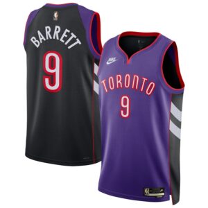 RJ Barrett Toronto Raptors Unisex 2024/25 Swingman Jersey - Purple - Classic Edition