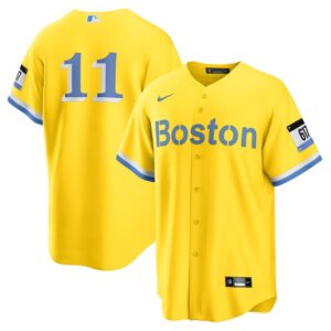 Rafael Devers Boston Red Sox City Connect Replica Player Jersey - Gold/Light Blue