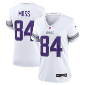 Randy Moss Minnesota Vikings Women's Alternate Retired Player Game Jersey - White